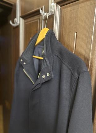 Мужское пальто zara с высоким воротником6 фото