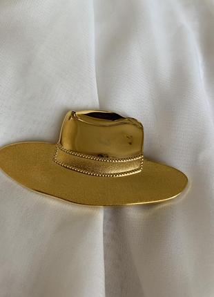 Брошка у вигляді капелюха (американський вінтаж)2 фото