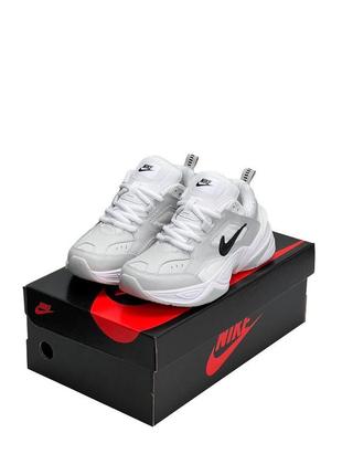 Nike m2k tekno сірі з білим та чорним