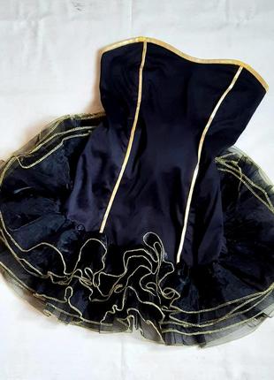 Плаття-пачка smiffys карнавальне чорне бандо для косплею сексуальний розмір s4 фото