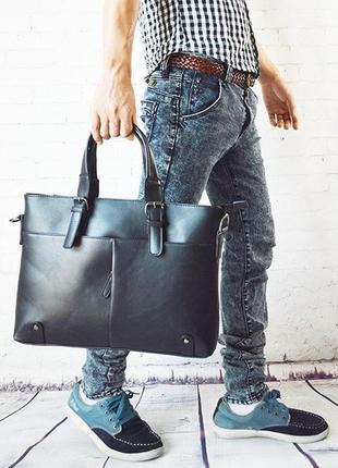 Модная мужская сумка для работы9 фото