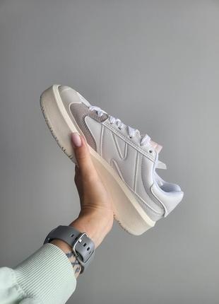 Женские кроссовк new balance ct302 white белые, натуральная кожа5 фото