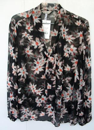 Блуза женская шифоновая нарядная праздничная блузка5 фото