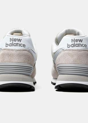 Женские кроссовки new balance 574 beige8 фото