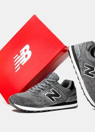 Мужские кроссовки new balance 574 dark grey7 фото