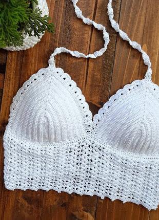 В'язаний кроп топ, 100% бавовна