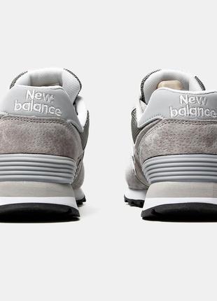 New balance 574 light grey8 фото