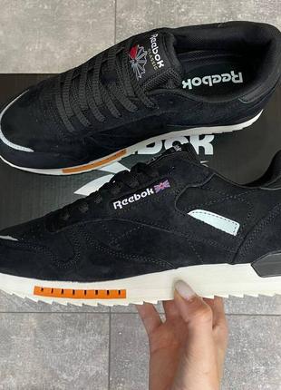 Кроссовки мужские, reebok classic super leather black