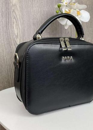 Женская каркасная мини сумочка на плечо в стиле zara6 фото