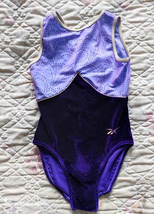 Яркий бархатный боди для танцев гимнастики или другого спорта