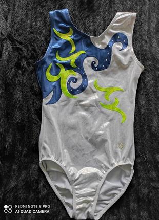 Отличный спортивный боди купальник, хромовый