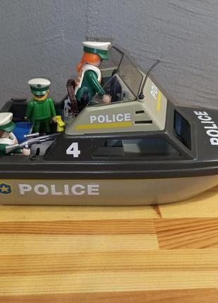 Большая полицейская лодка playmobil плеймобиль2 фото