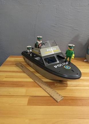 Большая полицейская лодка playmobil плеймобиль3 фото