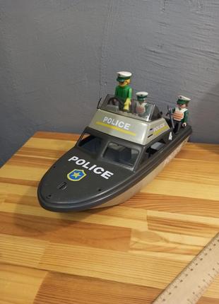 Большая полицейская лодка playmobil плеймобиль6 фото