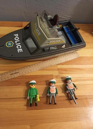 Большая полицейская лодка playmobil плеймобиль8 фото
