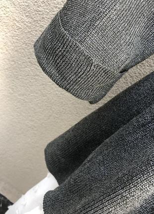 Кардиган,трикотаж жакет,пиджак удлиненный по спинке,серый металлик,massimo dutti4 фото