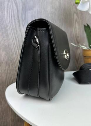 Жіноча міні сумочка клатч на плече стиль diesel, маленька сумка чорна дизель5 фото