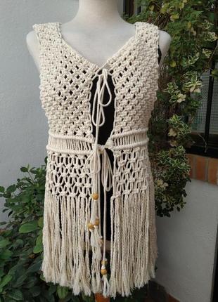 Жилет (жакет, пиджак, накидка, кофта, безрукавка, жилетка, одежда ручной работы)