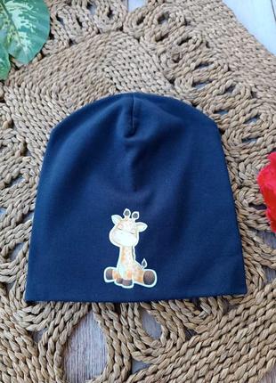 Новая трикотажная детская весенняя шапка бини
