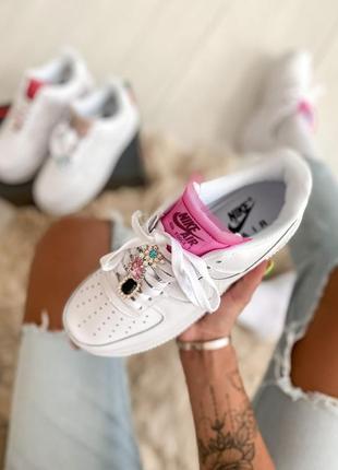 Air force 1 lx white lace кроссовки женские найк