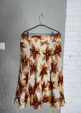 Льняная юбка kaliko,xxxl 54р