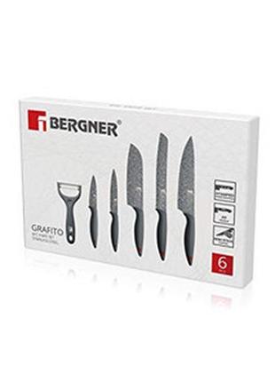 Набір ножів bergner star bg-39325-gy 6 предметів3 фото