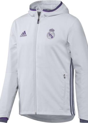 Спортивная кофта ветровка adidas climastorm fc real madrid