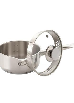 Ковш с крышкой gipfel cocktail gp-1247 16 см 1.5 л серебристый