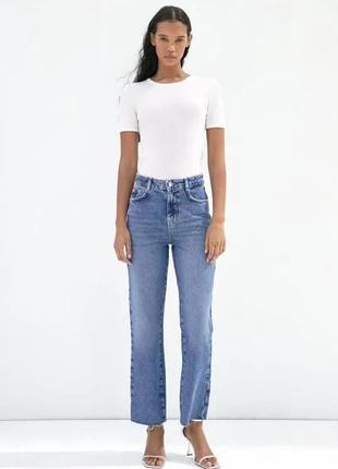 Жіночі джинси zara straight fit прямого крою/ 32 розмір2 фото