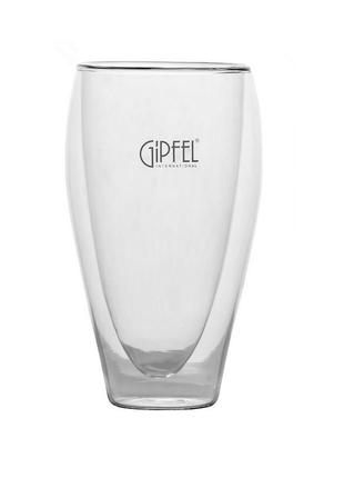 Склянка висока з подвійним дном gipfel gp-7146 300 мл