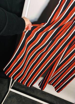 Широкі штани із шифону в смужку primark3 фото