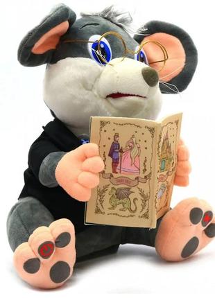 М'який пухнастий казок мишеня інтерактивна іграшка 5 казок озвучений на українському