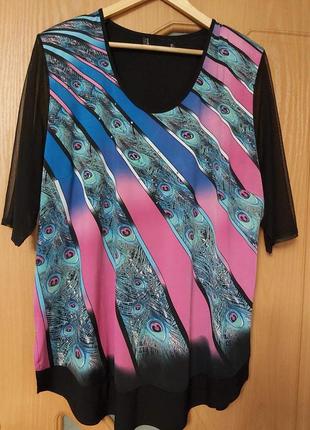 Стильная блуза большого размера