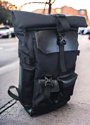 Рюкзак rolltop мужской женский для путешествий и ноутбука, ролтоп большой для города.5 фото