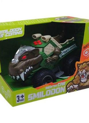 Машинка зі звуком "динозавр" (зелений)