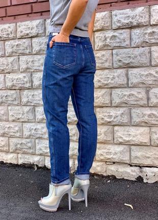 Синие винтажные джинсы с высокой посадкой от hollister2 фото
