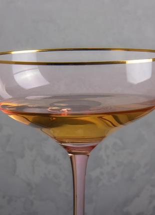 Келих "шампань", рожевий, 400 мл2 фото