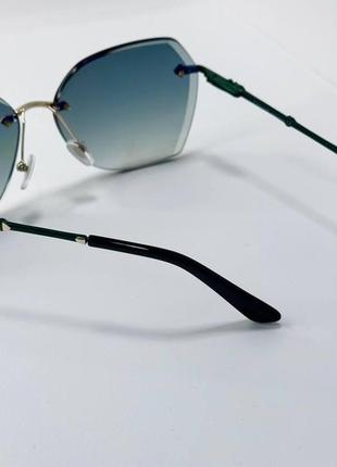 Солнцезащитные очки женские геометрические безоправные с антибликовыми линзами...