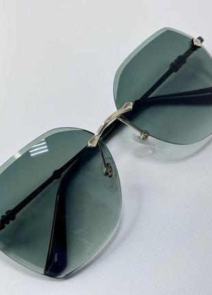 Солнцезащитные очки женские геометрические безоправные с антибликовыми линзами...