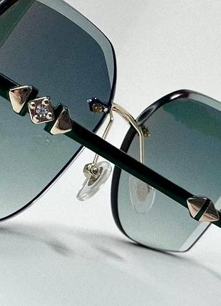 Солнцезащитные очки женские геометрические безоправные с антибликовыми линзами...