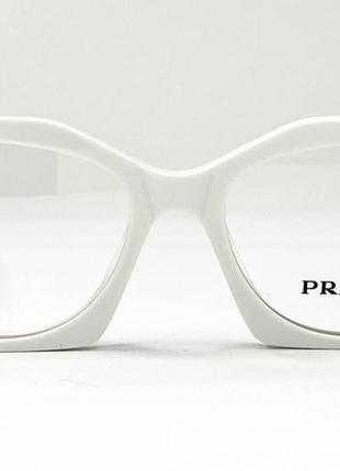 Оправа для встановлення лінз геометрична жіноча біла масивна