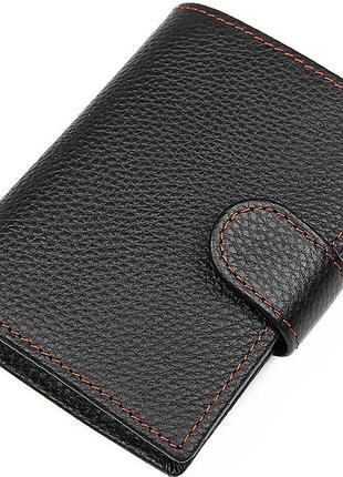 Кошелек мужской vintage 14591 кожаный черный