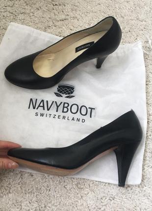 Шкіряні туфлі navyboot 23см