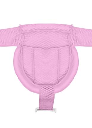 Матрасик коврик для ребенка в ванночку с креплениями bestbaby 331 pink "kg"