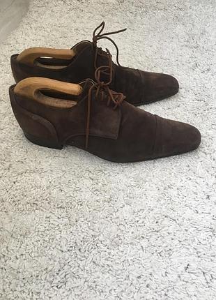 Замшевые мужские туфли lanvin  11размер