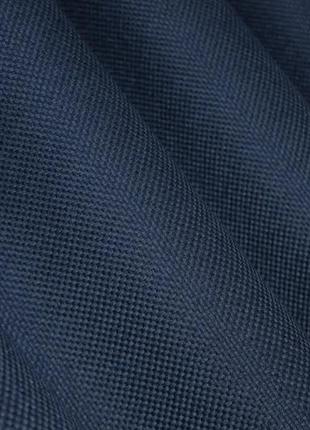 Шторна тканина льон-блекаут. колір синій1 фото