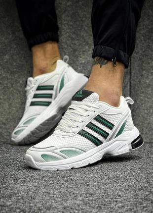 Мужские кроссовки adidas response white green белые легкие спортивные кроссовки адидас весна лето