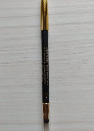 Олівець для очей collistar professional eye pencil smoky eyes 301 black чорний2 фото