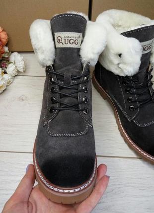 Угги женские ugg australia ботинки с натуральным мехом 601-327 фото