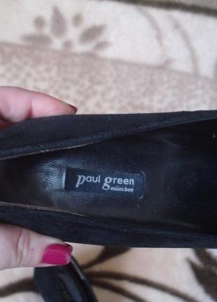 Paul green фирменные замшевые туфли/лоферы 36 р.3 фото